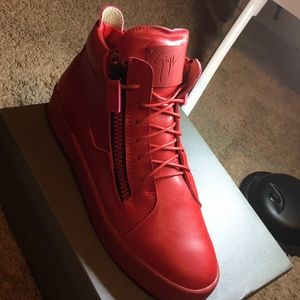 Giuseppe Zanotti Leather Double-Zip Mid-Rise